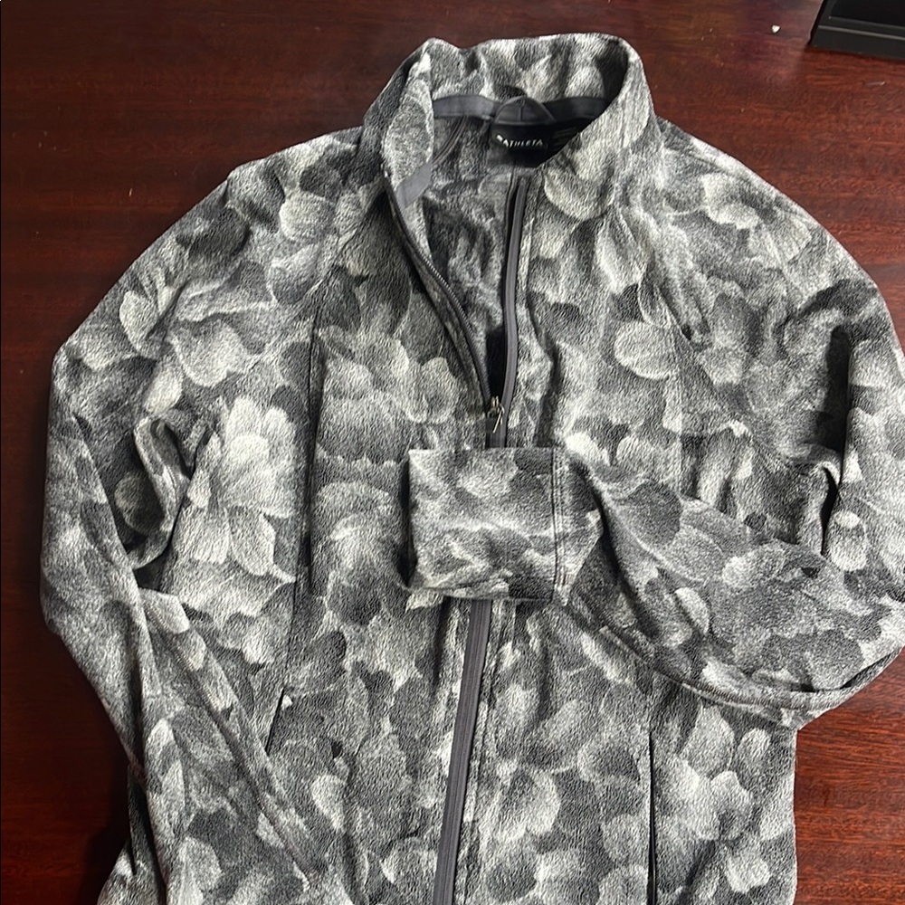 Athleta Gray and White Lightweight Jacket